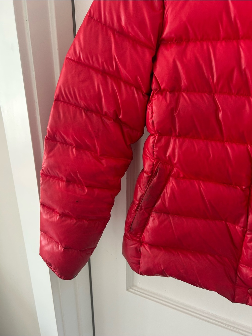 Moncler Grenoble Red Puffer Down Jacket - Picture 4 of 8